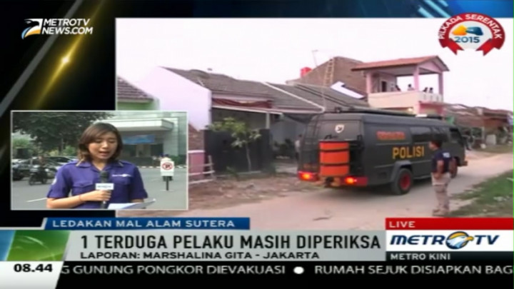 Polisi akan Rilis Tersangka Pengeboman Mall Alam Sutera Siang Ini