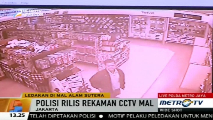 Polisi Rilis Rekaman CCTV Mal Alam Sutera 