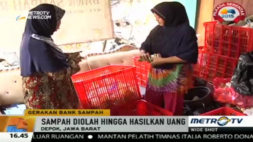 Sahabat Ciliwung Kelola Sampah jadi Rupiah