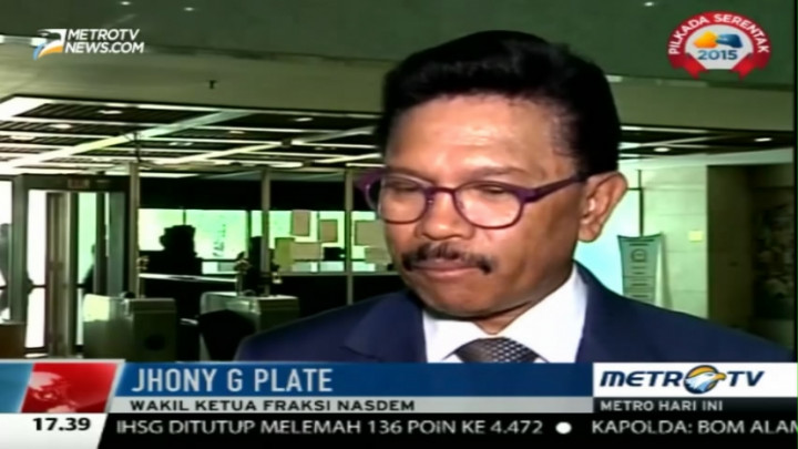 Johny Plate: Tidak Ada Alasan Menunda Pengesahan RAPBN 2016