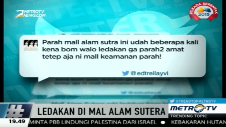 Terjadi Berulang Kali, Netizen Geram dengan Pengeboman di Alam Sutera