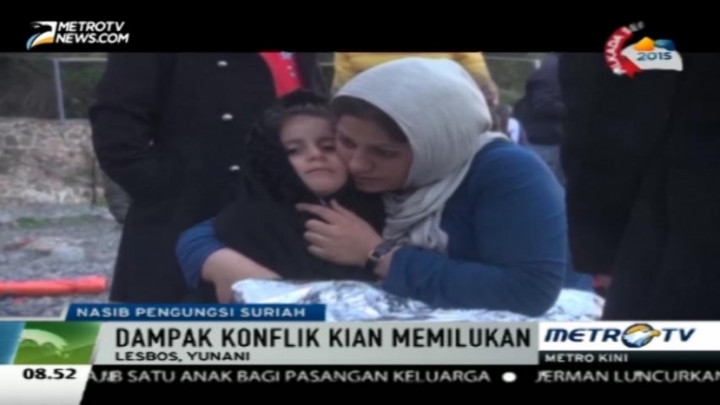 150 Pengungsi Suriah Tiba di Lesbos Yunani