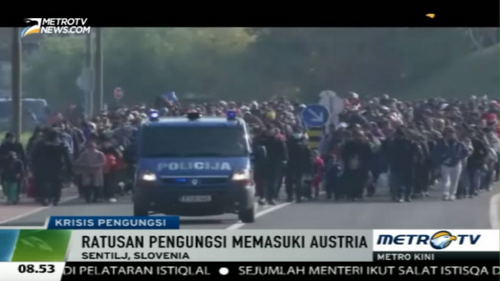 Ratusan Pengungsi Terus Membanjiri Austria