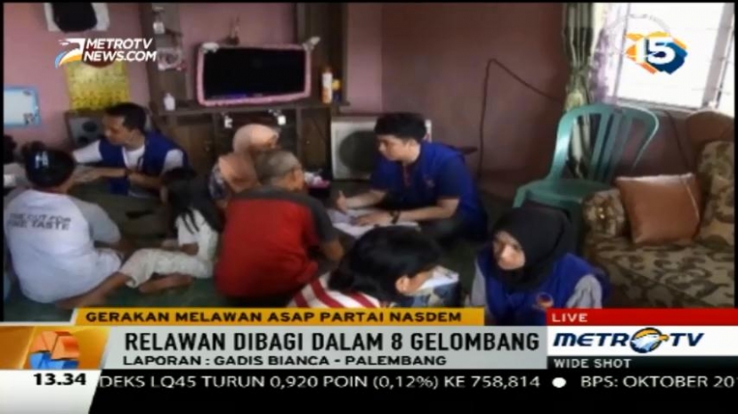 Relawan NasDem Kembali Bentuk Posko Kesehatan untuk Korban Asap