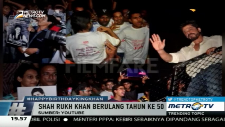 Ulang Tahun ke-50, Kediaman Shahrukh Khan Diserbu Penggemar
