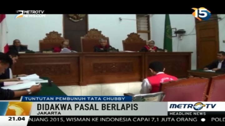 Jaksa Tuntut Pembunuh 'Tata Chubby' 18 Tahun Penjara