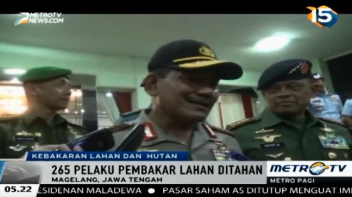 Kapolri akan Tindak Tegas Pelaku Pembakar Lahan