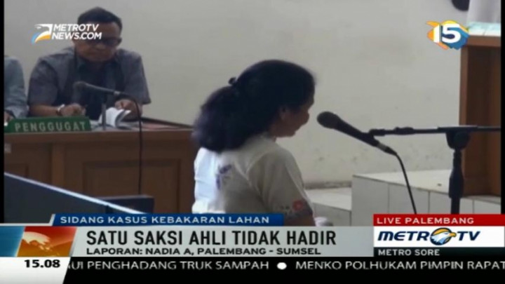 Sidang Lanjutan Kasus Kebakaran Lahan, Satu Saksi Ahli Tidak Hadir