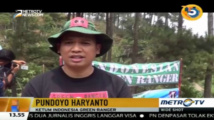 Indonesian Green Ranger Tanam Ratusan Pohon di Gunung Gede 