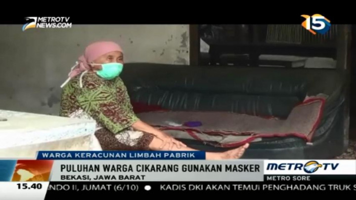 Limbah Gas Pabrik Bocor, Puluhan Warga Cikarang Keracunan