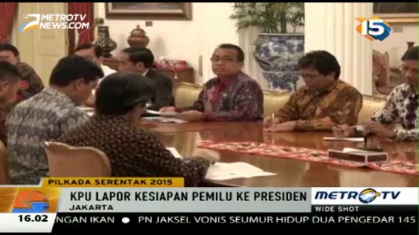  KPU, Bawaslu, & DKKP Laporkan Kesiapan Pemilu ke Presiden 