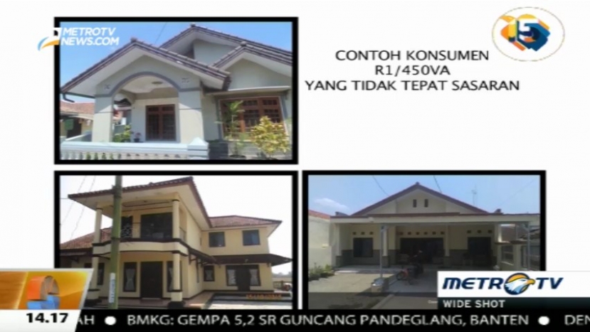 Inilah Contoh Konsumen Listrik 450-900 VA yang Tak Tepat Sasaran