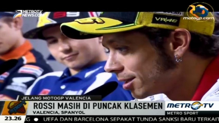 Konferensi Pers Rossi dan Lorenzo Digelar Terpisah