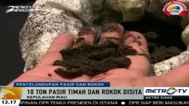 Bea Cukai Gagalkan Penyelundupan Pasir dan Rokok Ilegal