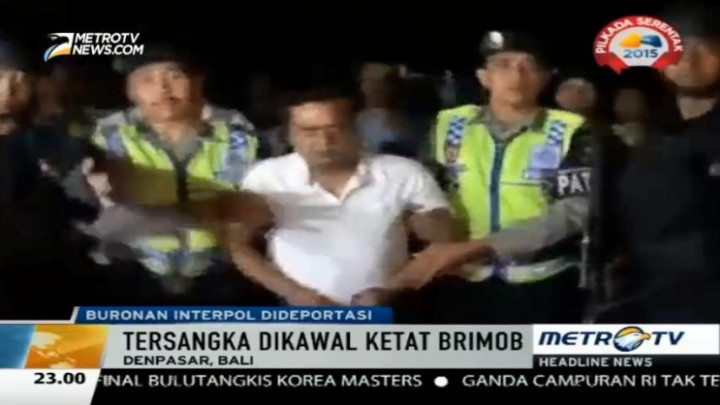 Buronan Interpol Asal India Dideportasi