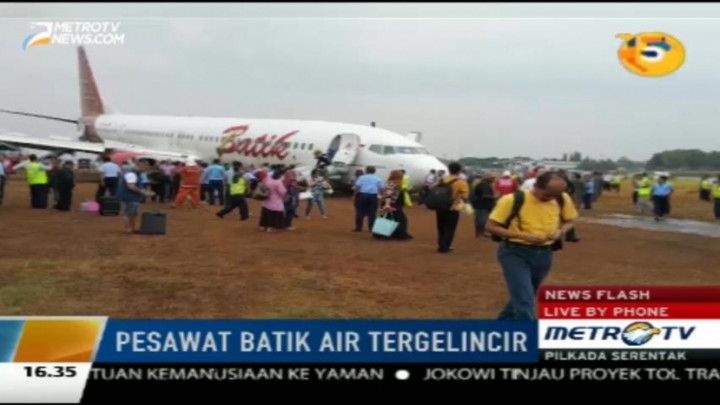 Batik Air Tergelincir, Bandara Adi Sutjipto Tetap Beroperasi 