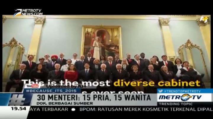 Tempatkan 15 Menteri Wanita di Kabinetnya, Ini Alasan PM Baru Kanada 