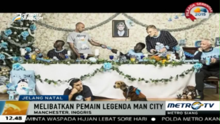 Jelang Natal, Pemain Manchester City Jalani Sesi Pemotretan