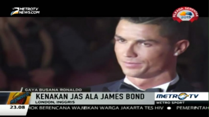Ronaldo Tampil ala James Bond di Pemutaran Perdana Filmnya