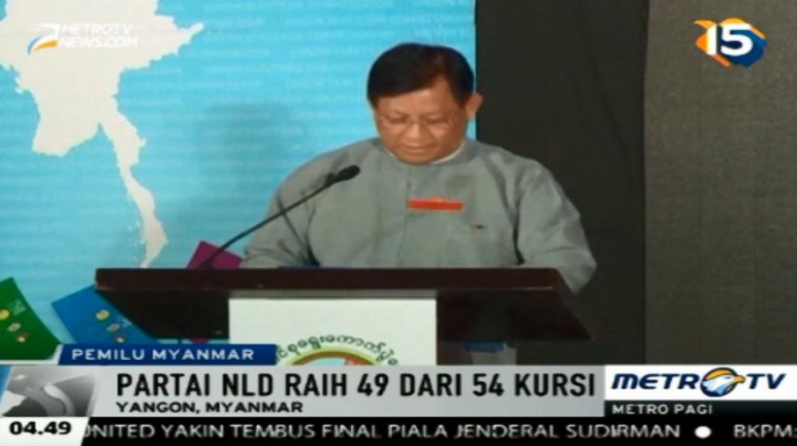 Partai NLD Dominasi Perolehan Sementara Kursi Parlemen