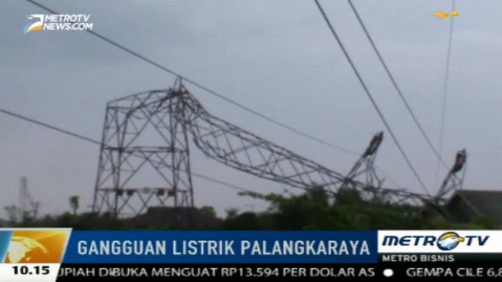 7 Tower PLN Roboh, SPBU di Palangka Raya Rugi Puluhan Juta Rupiah