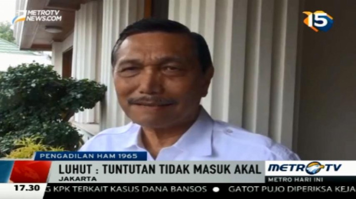 Luhut Anggap Tuntutan Pengadilan Rakyat Tak Masuk Akal