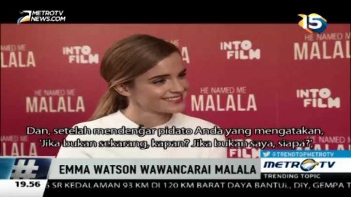Emma Watson Tersentuh Saat Dipuji Malala Yousafzai