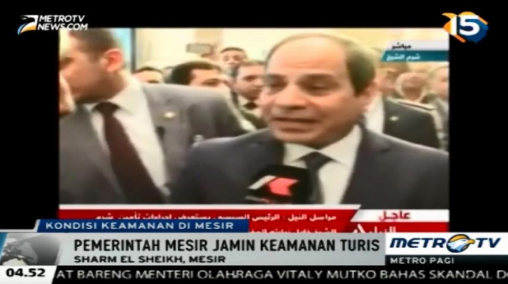 Presiden Mesir Mendadak Kunjungi Bandara Sharm El Sheikh