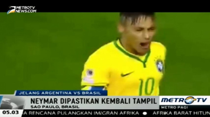 Neymar Dipastikan Perkuat Brasil Saat Bertemu dengan Argentina