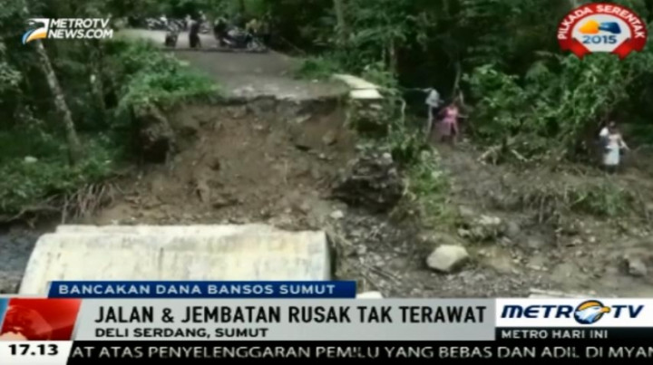 Pembangunan Daerah Terbengkalai Akibat Kasus Suap Dana Bansos Sumut