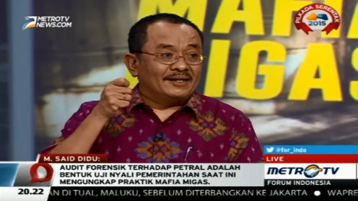 Said Didu: Presiden yang Tentukan Kelanjutan Kasus Petral