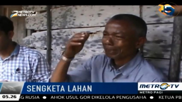 Lahan Tanah Diserobot, Pria ini menangis Histeris