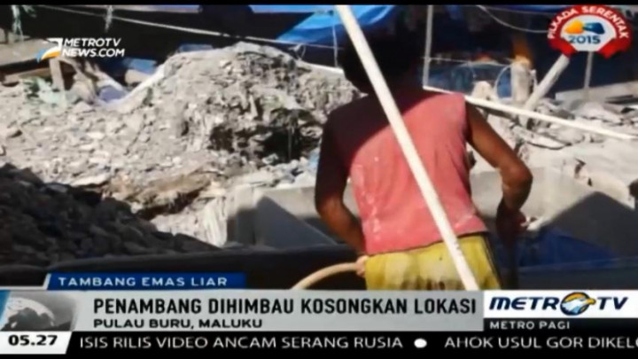 Ribuan Penambang Emas Gunung Botak Masih Lakukan Penambangan Ilegal