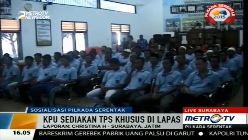 KPU Pasuruan Gelar Sosialisasi Pilkada di Lapas