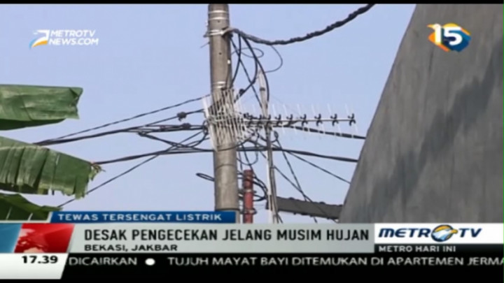 Sekeluarga di Bekasi Tersengat Listrik, Satu Tewas