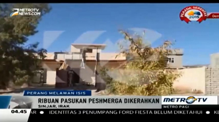 Pasukan Peshmerga Etnis Kurdi Berhasil Rebut Kota Sinjar dari Tangan ISIS