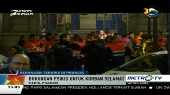 Korban Selamat Serangan di Paris Alami Tekanan Psikis 