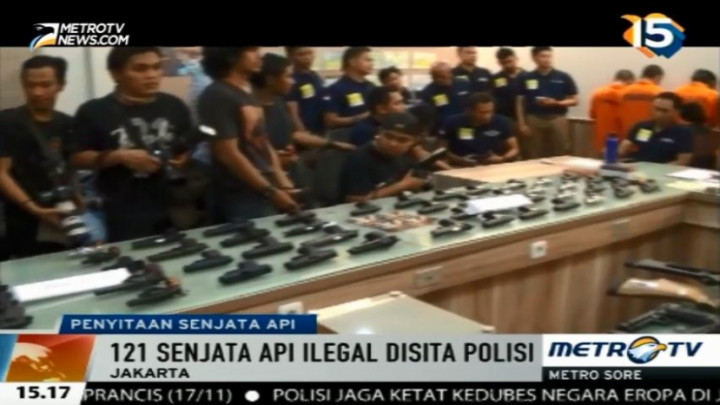 Polda Metro Jaya Sita Ratusan Senpi Ilegal