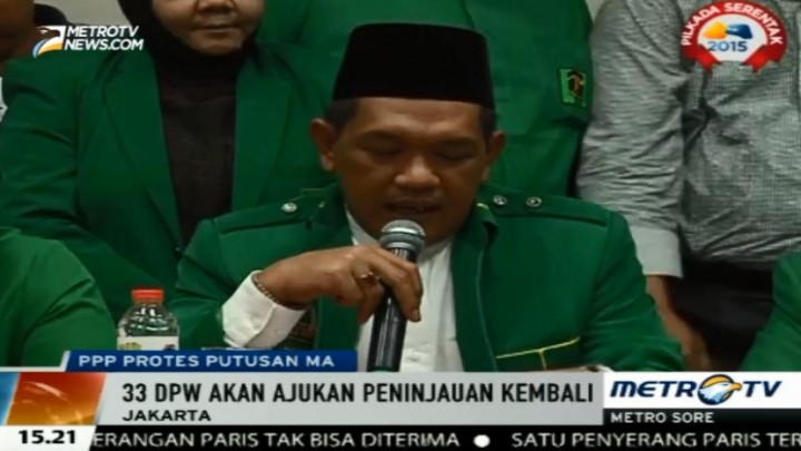 PPP Kubu Djan Faridz Menang, 33 DPW akan Ajukan Peninjauan Kembali