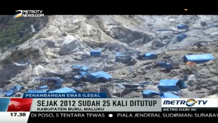 Ini Kondisi Pascapenutupan Tambang Emas Ilegal Gunung Botak 