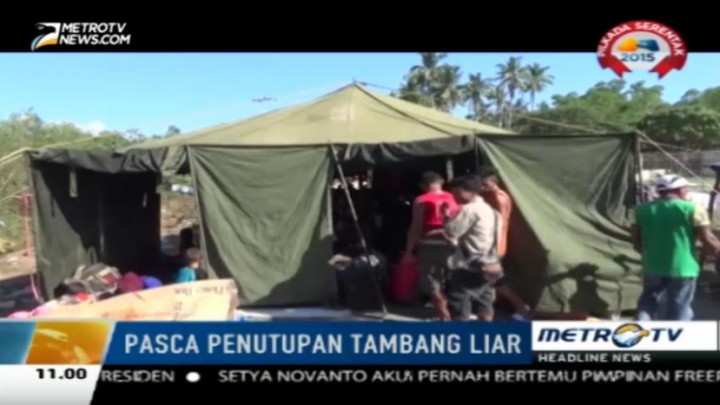 Ribuan Penambang Terlantar di Pelabuhan Namlea