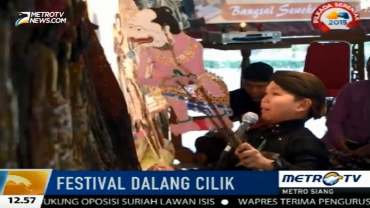 Para Dalang Cilik Pamer Aksi dalam Festival Dalang di Gunung Kidul