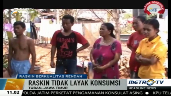 Warga Tuban Keluhkan Raskin Berkutu