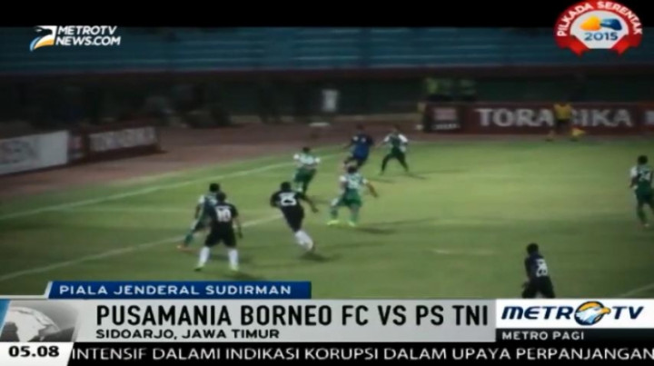 PS TNI Bekuk Pusamania Borneo FC Lewat Adu Penalti