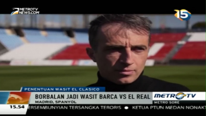 David Fernandez Borbalan Jadi Wasit Laga Madrid vs Barcelona 