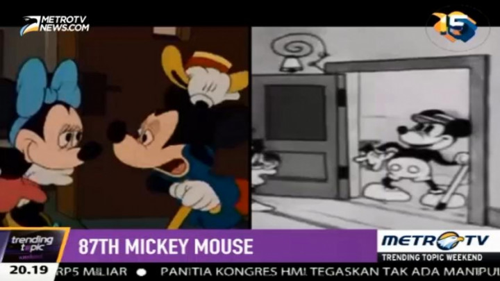 Video Perjalanan Mickey Mouse dari Tahun 1928-2015