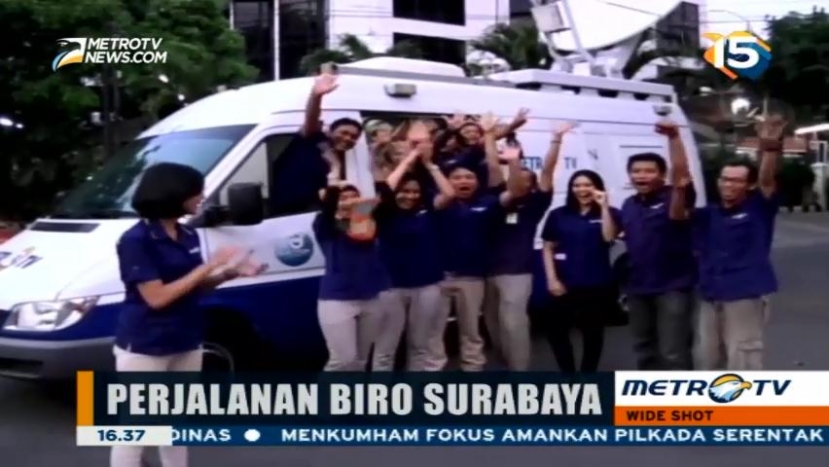 Perjalanan Biro Surabaya Metro TV 6 Tahun Siarkan Muatan Lokal Jatim