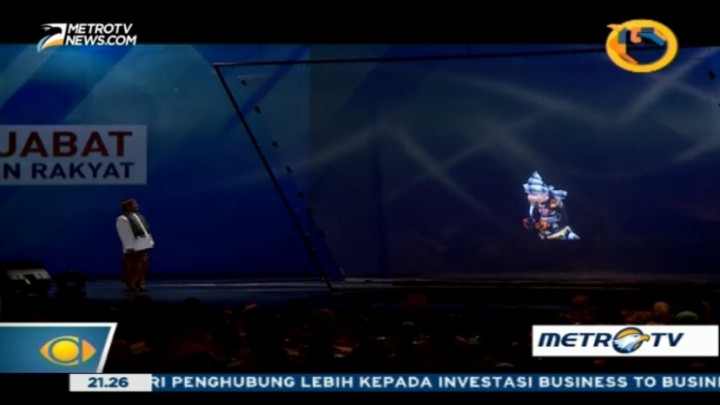 Aksi Ki Enthus Susmono Surati Presiden Lewat Wayang Hologram