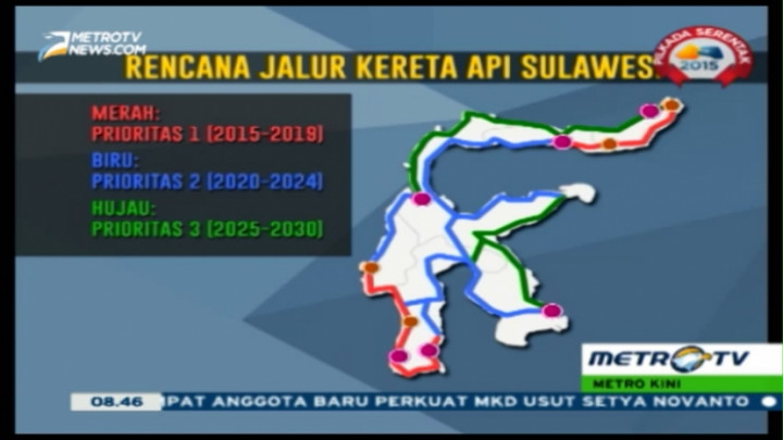 Inilah Rencana Jalur KA Trans Sulawesi