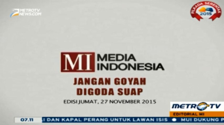 Jangan Goyah Digoda Suap